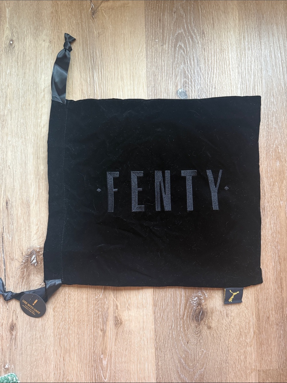 FENTY Puma Black Velvet Drawstring Dust Bag